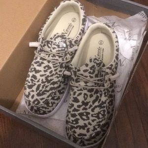 Natural Reflections Leopard Slip Ons